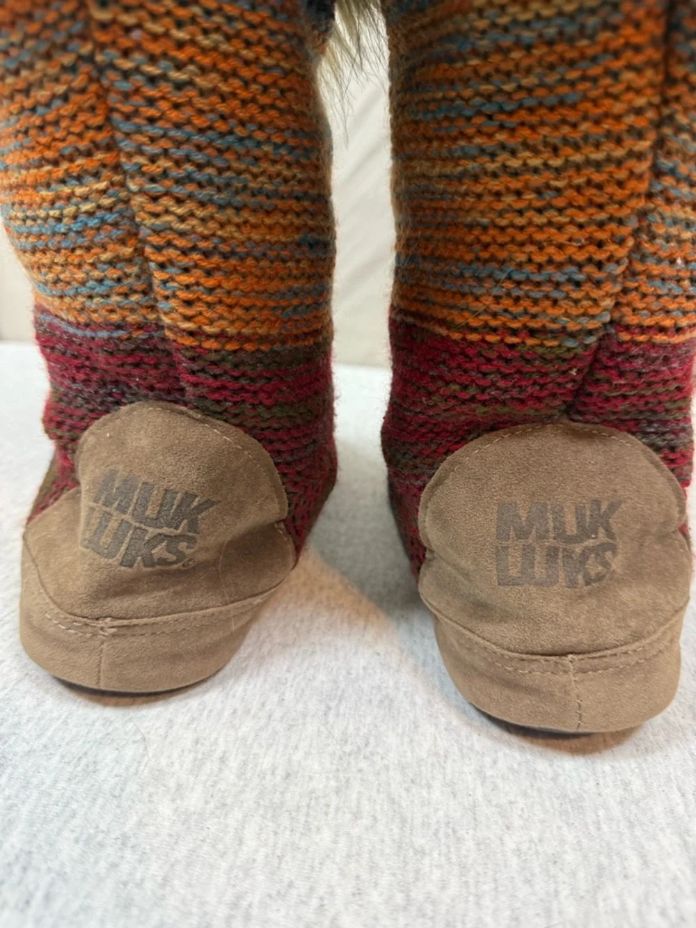 Muks Luks‎ Aztec Southwestern Sweater Boots 🧶